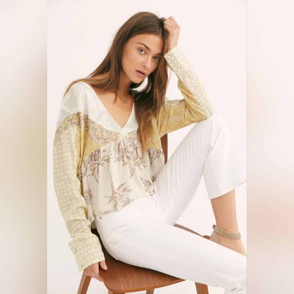 free people ▪︎ aloha state of mind yellow size small